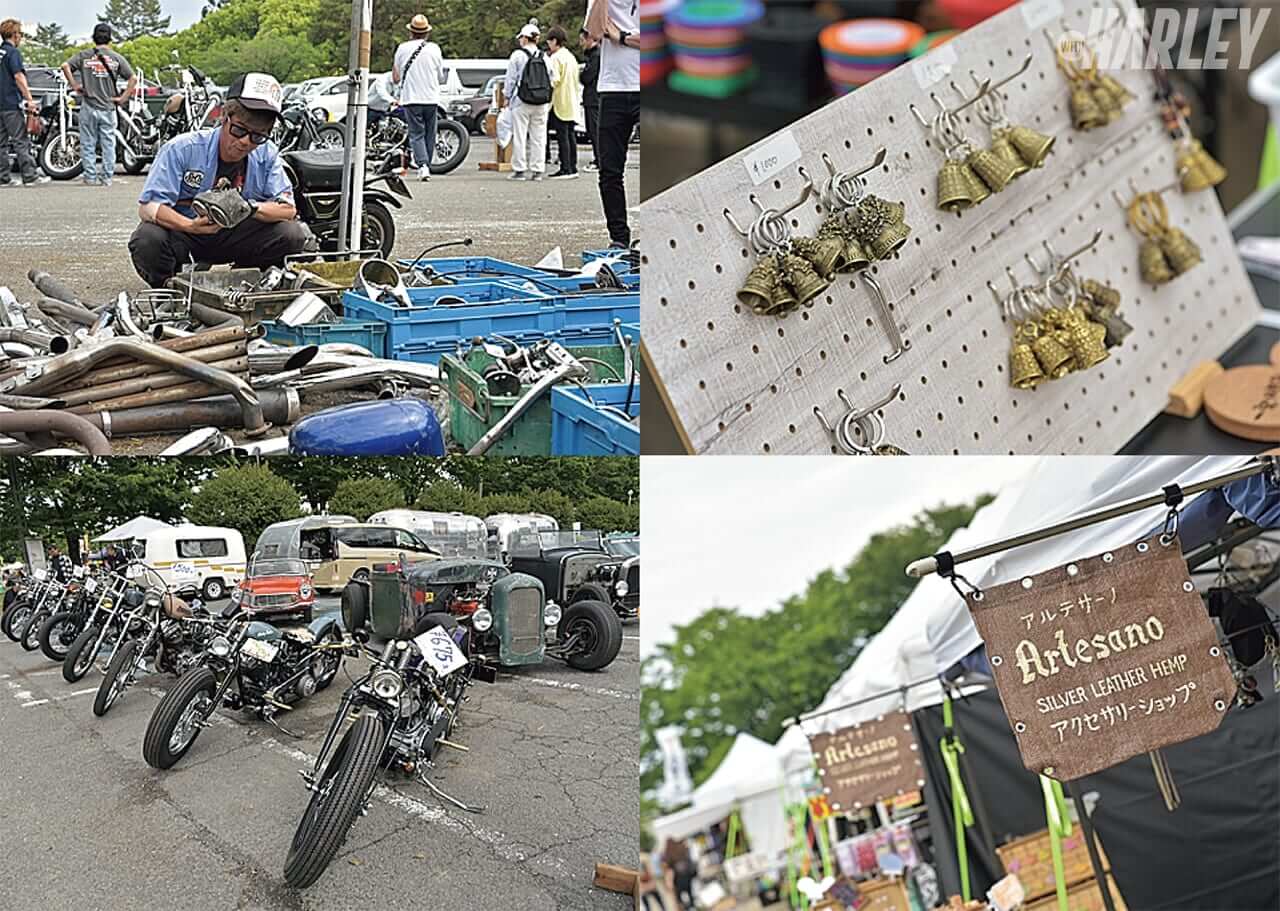 遠藤自動車｜コヨーテキャンプミーティング20th｜キャンプ会場は近所の公園!?。街中開催は、ハーレー乗り以外にも高評価だった＜COYOTE CAMP MEETING 20th＞