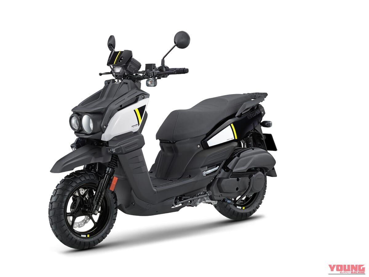 YAMAHA BW'S｜タフなブロックタイヤ125ccに城跡グラフィックを融合。特別シールドとスエード調シートを備えた台湾ヤマハ「BW’S」特別限定車が登場【海外】