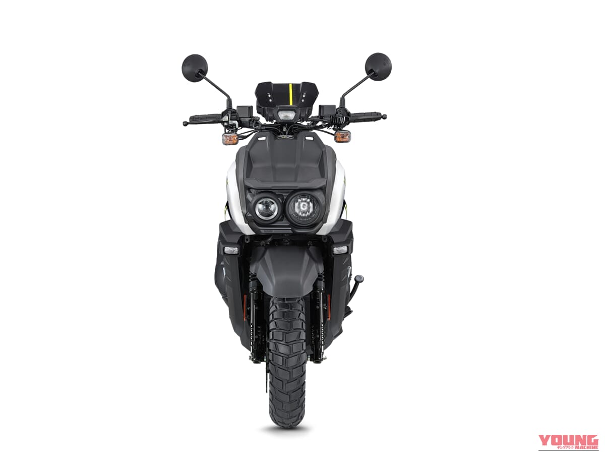YAMAHA BW'S｜タフなブロックタイヤ125ccに城跡グラフィックを融合。特別シールドとスエード調シートを備えた台湾ヤマハ「BW’S」特別限定車が登場【海外】