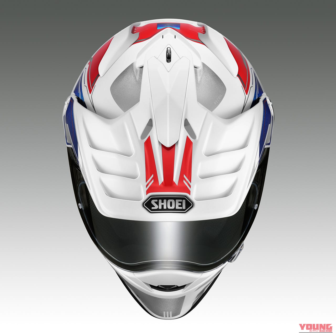 HORNET ADV RECOIL (RED/BLUE)｜【SHOEI HORNET ADV】アドベンチャーヘルメット「リコイル」に新色4色が追加！2026年11月発売、トリコロールも