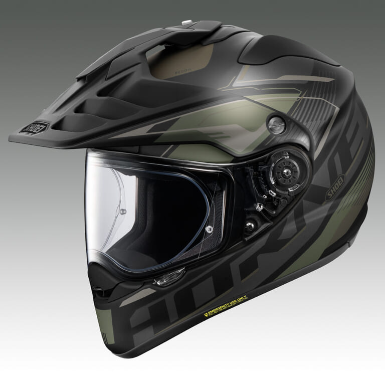 HORNET ADV RECOIL (GREEN/BLACK Mat Color)｜【SHOEI HORNET ADV】アドベンチャーヘルメット「リコイル」に新色4色が追加！2026年11月発売、トリコロールも