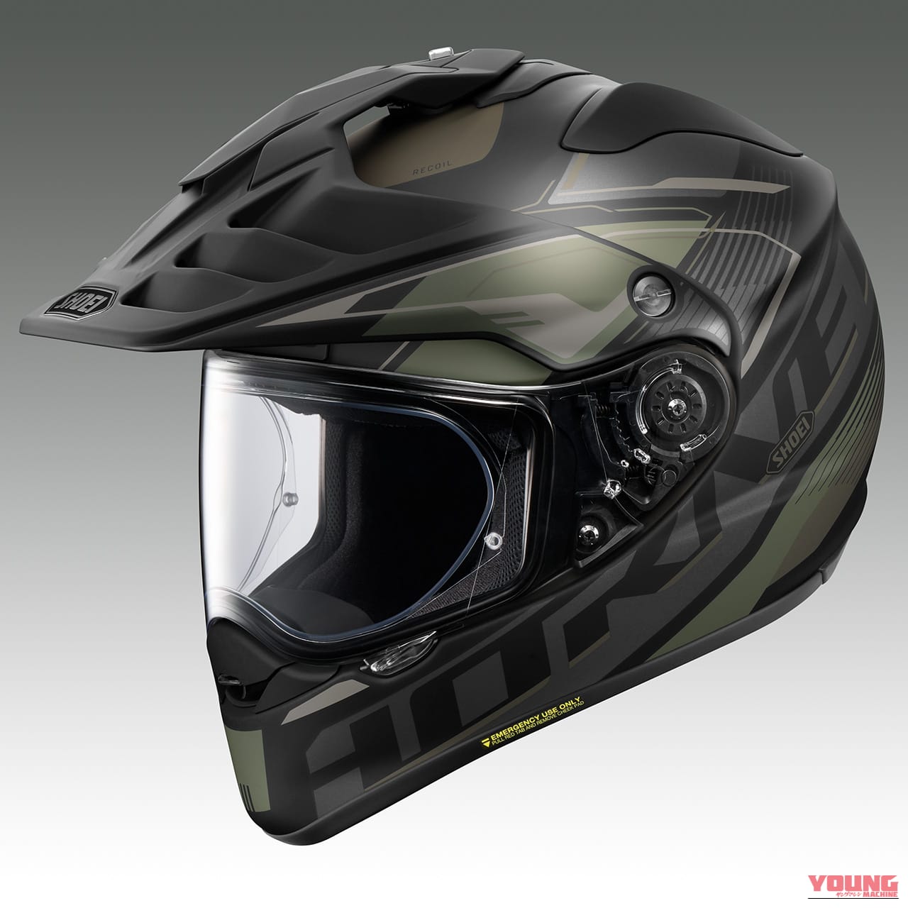 HORNET ADV RECOIL (GREEN/BLACK Mat Color)｜【SHOEI HORNET ADV】アドベンチャーヘルメット「リコイル」に新色4色が追加！2026年11月発売、トリコロールも