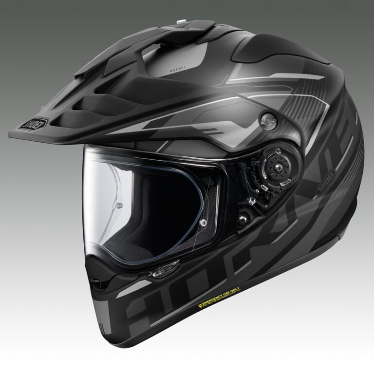 HORNET ADV RECOIL (BLACK/SILVER Mat Color)｜【SHOEI HORNET ADV】アドベンチャーヘルメット「リコイル」に新色4色が追加！2026年11月発売、トリコロールも