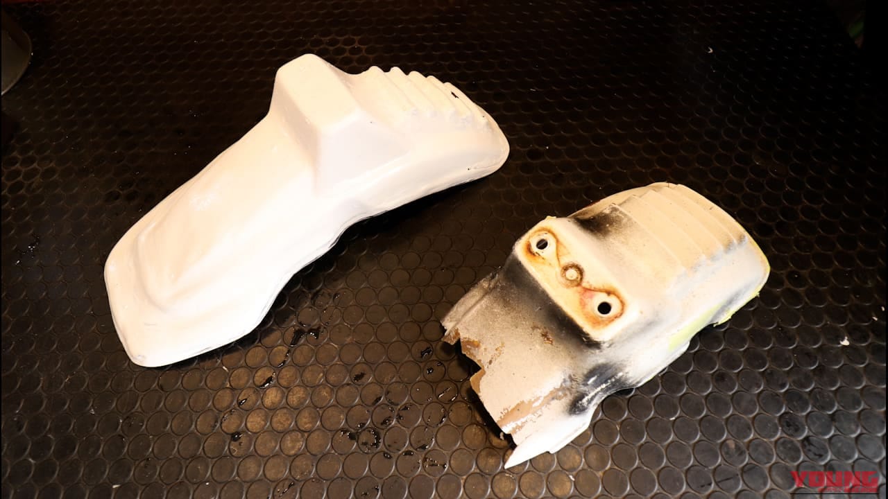 【50歳の夏休み工作】「3DCAD挫折組」に朗報！油粘土の手捏ねとPVA離型剤で挑むヤマハ・ポッケのフロントフェンダーFRP造形｜【50歳の夏休み工作】「3DCAD挫折組」に朗報！油粘土の手捏ねとPVA離型剤で挑む旧車「ヤマハ・ポッケ」のフロントフェンダーFRP造形が楽しすぎた