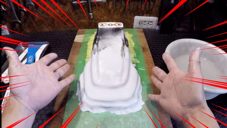 【50歳の夏休み工作】「3DCAD挫折組」に朗報！油粘土の手捏ねとPVA離型剤で挑むヤマハ・ポッケのフロントフェンダーFRP造形｜【50歳の夏休み工作】「3DCAD挫折組」に朗報！油粘土の手捏ねとPVA離型剤で挑む旧車「ヤマハ・ポッケ」のフロントフェンダーFRP造形が楽しすぎた
