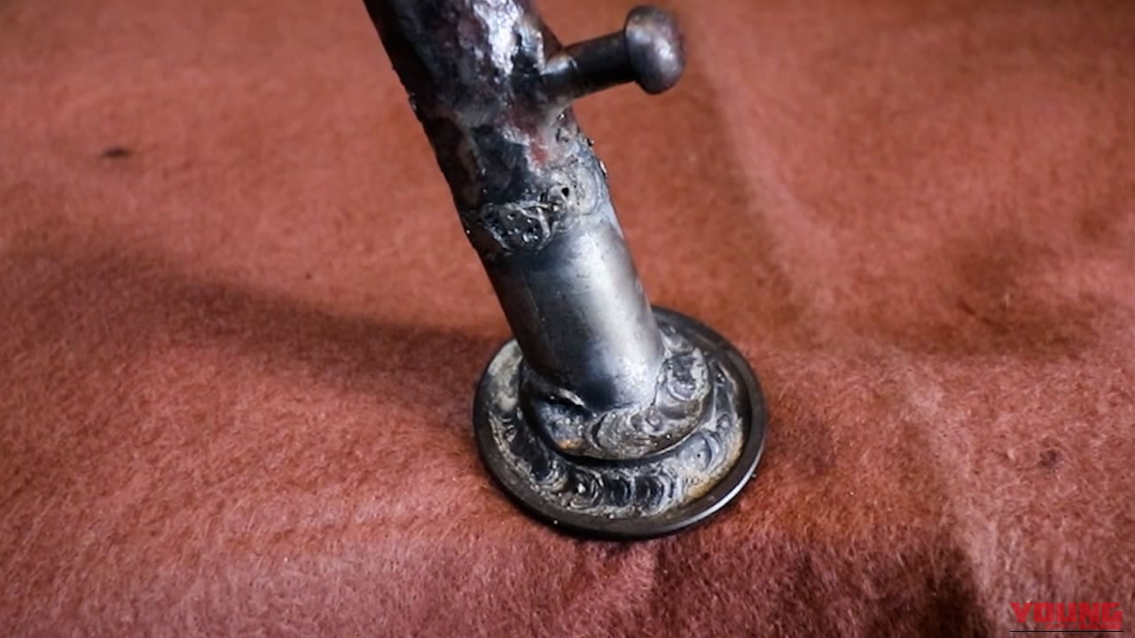 【DIY溶接】サビで穴が空いても諦めない! 高ナットを芯金に使った強度抜群のバイクパーツDIY修復法|【DIY溶接】サビで穴が空いても諦めない! 高ナットを芯金に使った強度抜群のバイクパーツDIY修復法「サイドスタンド編」