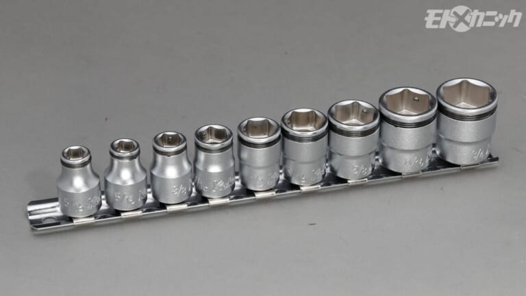 山下工業研究所｜RS3450A/9　3/8"SQナットグリップソケット レールセット(インチサイズ)｜【ハーレーDIYメンテユーザー必見】アメリカ市場からのリクエストに応えてインチサイズのZ-EALソケットがついに登場