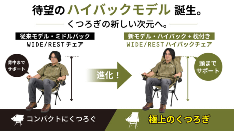 デイトナ_WIDE/REST ハイバックチェア｜「バイクに積めない」を過去にする！デイトナから肘掛け＆高さ調整枕つきの極上ハイバックチェア『WIDE/REST ハイバックチェア』が登場
