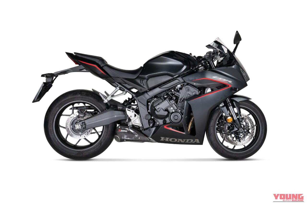 AKRAPOVIC(アクラポヴィッチ)「レーシングライン ステンレス JMCA CBR650R/CB650R STD/E-Clutch 24-26」|E-Clutch車にも完全対応! 純正比4kg軽量化し、低速トルクも上乗せ。ホンダ新型CBR650R/CB650R用アクラポヴィッチ公道仕様マフラーが登場