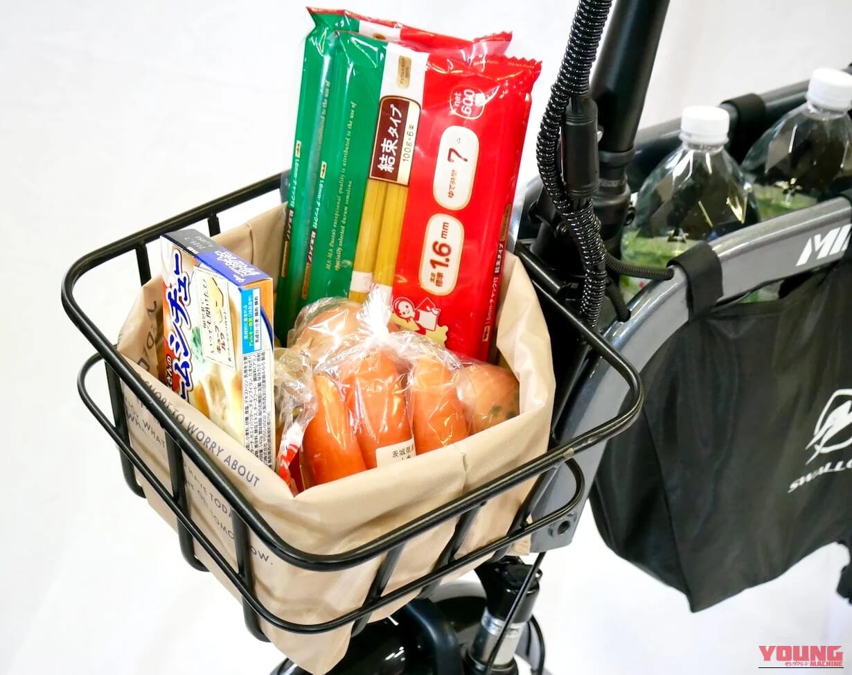 SWALLOW MOPERO mini cargo｜免許不要/ペダルなし/ガソリン代ゼロ。電気代10円で30キロ走る驚異の特定小型原付モペットの積載力が凄すぎる！【モペロ ミニ・カーゴ】