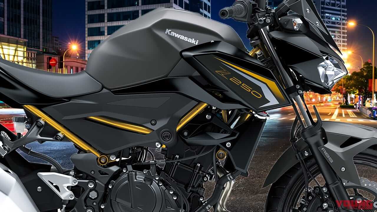 【黄金の骨格】カワサキ Z250 2027年モデルが9/5に発売決定! 高級感を極めたツートーンとグラフィック刷新を遂げた本格250ccスポーツだ