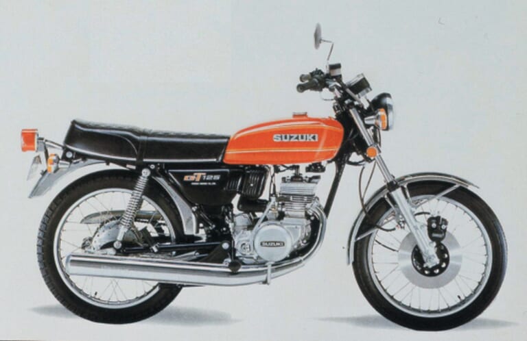 SUZUKI GT125｜【スズキのDNA】カタナやガンマは例外だった!? GT380からハヤブサへ受け継がれる「堅実かつ実直」なバイク造りの真実