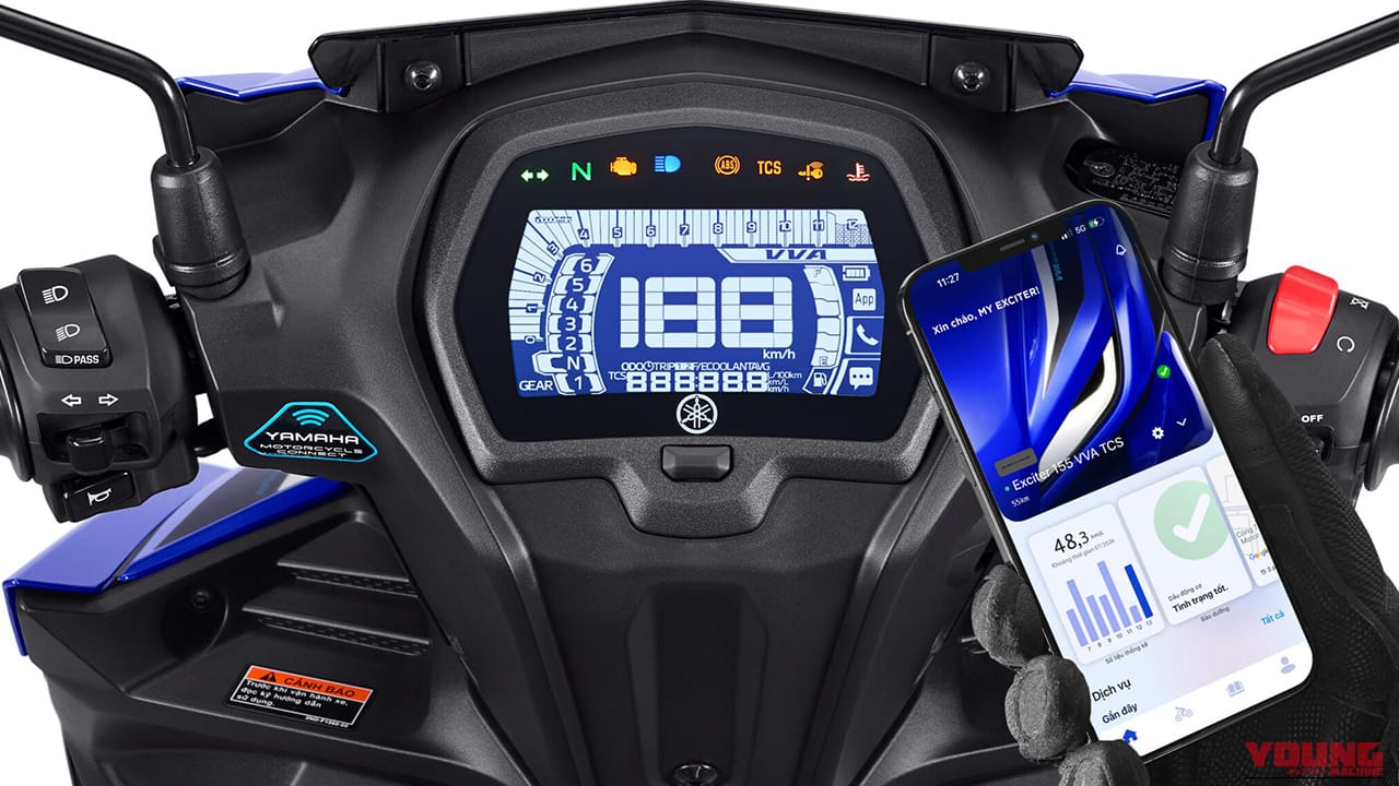 155ccにトラコン＆ABS！YZF-R15の心臓を積むプレミアム・アンダーボーン、ヤマハ新型「エキサイター155 VVA-TCS」登場【海外】