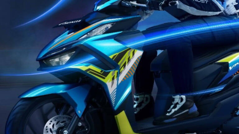 0-200m加速11.9秒の韋駄天! 空力性能を高めた新世代160ccスポーツスクーター「バリオ・エボ160」がインドネシアで登場【海外】