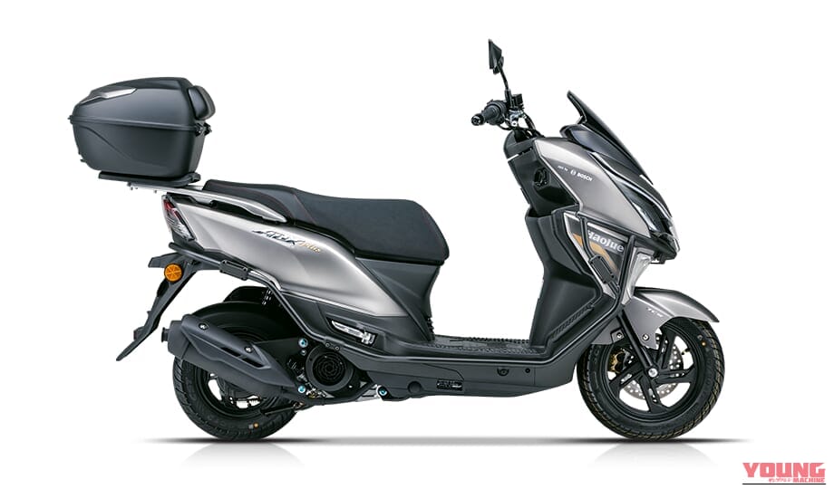 HAOJUE ADX125 Plus|頑丈なガードフレームとボックス装備もあり! ボッシュABSと日立TCSを搭載した125cc新型プレミアムスクーター「ADX125 Plus」が中国で登場【海外】