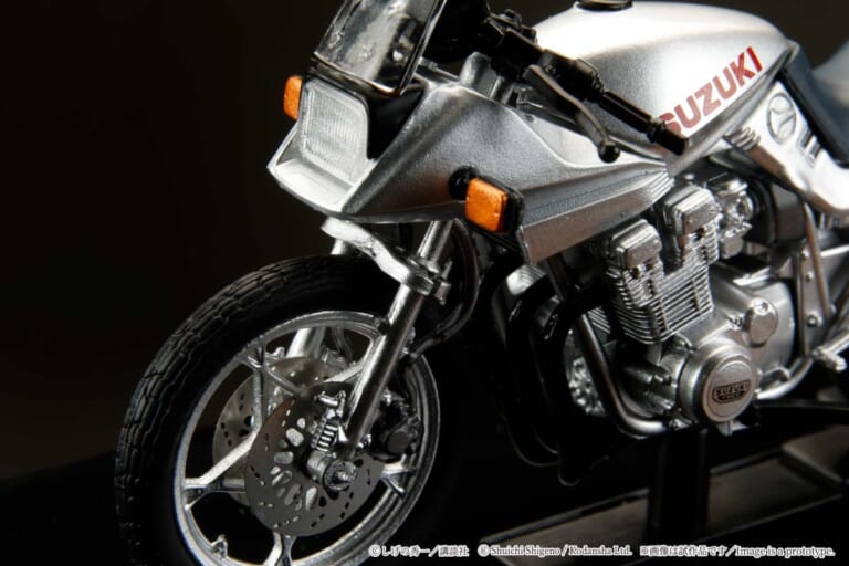 Hobby JAPAN SUZUKI GSX750S KATANA｜グンの永遠のライバル、あの世の秀吉に送られたスズキGSX750Sカタナが手のひらに! ホビージャパン1/24ダイキャストモデルが4290円で予約受付中【バリバリ伝説】
