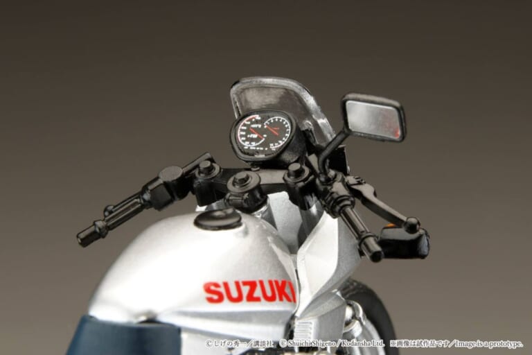 Hobby JAPAN SUZUKI GSX750S KATANA｜グンの永遠のライバル、あの世の秀吉に送られたスズキGSX750Sカタナが手のひらに! ホビージャパン1/24ダイキャストモデルが4290円で予約受付中【バリバリ伝説】
