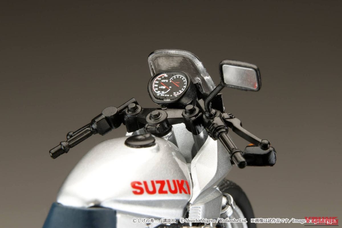 Hobby JAPAN SUZUKI GSX750S KATANA|グンの永遠のライバル、あの世の秀吉に送られたスズキGSX750Sカタナが手のひらに! ホビージャパン1/24ダイキャストモデルが4290円で予約受付中【バリバリ伝説】