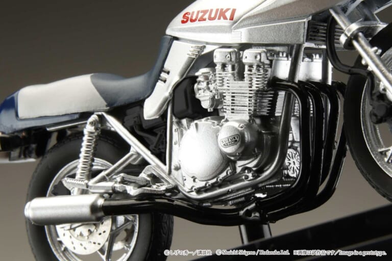 Hobby JAPAN SUZUKI GSX750S KATANA｜グンの永遠のライバル、あの世の秀吉に送られたスズキGSX750Sカタナが手のひらに! ホビージャパン1/24ダイキャストモデルが4290円で予約受付中【バリバリ伝説】