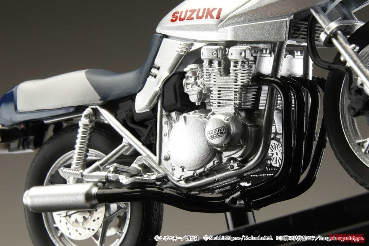 Hobby JAPAN SUZUKI GSX750S KATANA｜グンの永遠のライバル、あの世の秀吉に送られたスズキGSX750Sカタナが手のひらに! ホビージャパン1/24ダイキャストモデルが4290円で予約受付中【バリバリ伝説】