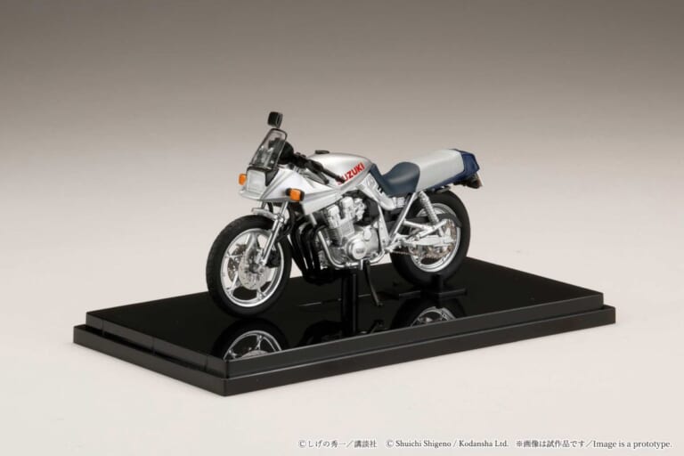 Hobby JAPAN SUZUKI GSX750S KATANA｜グンの永遠のライバル、あの世の秀吉に送られたスズキGSX750Sカタナが手のひらに! ホビージャパン1/24ダイキャストモデルが4290円で予約受付中【バリバリ伝説】