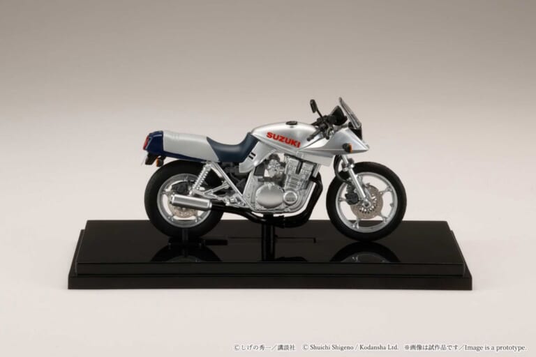 Hobby JAPAN SUZUKI GSX-750S KATANA｜グンの永遠のライバル、あの世の秀吉に送られたスズキGSX750Sカタナが手のひらに! ホビージャパン1/24ダイキャストモデルが4290円で予約受付中【バリバリ伝説】