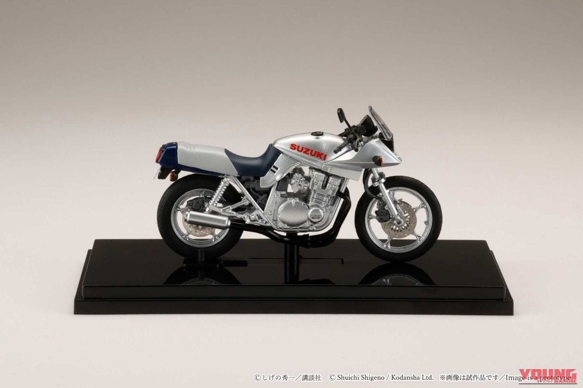 Hobby JAPAN SUZUKI GSX-750S KATANA｜グンの永遠のライバル、あの世の秀吉に送られたスズキGSX750Sカタナが手のひらに! ホビージャパン1/24ダイキャストモデルが4290円で予約受付中【バリバリ伝説】