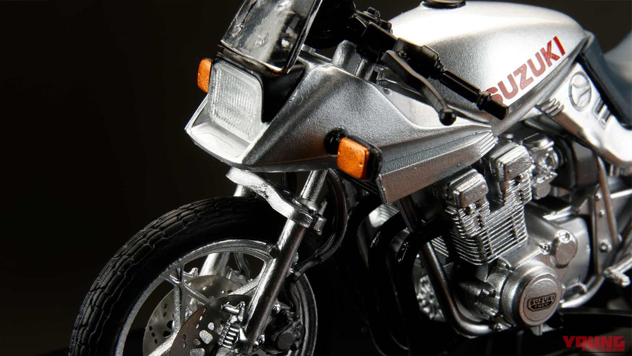 グンの永遠のライバル、あの世の秀吉に送られたスズキGSX750Sカタナが手のひらに! ホビージャパン1/24ダイキャストモデルが4290円で予約受付中【バリバリ伝説】