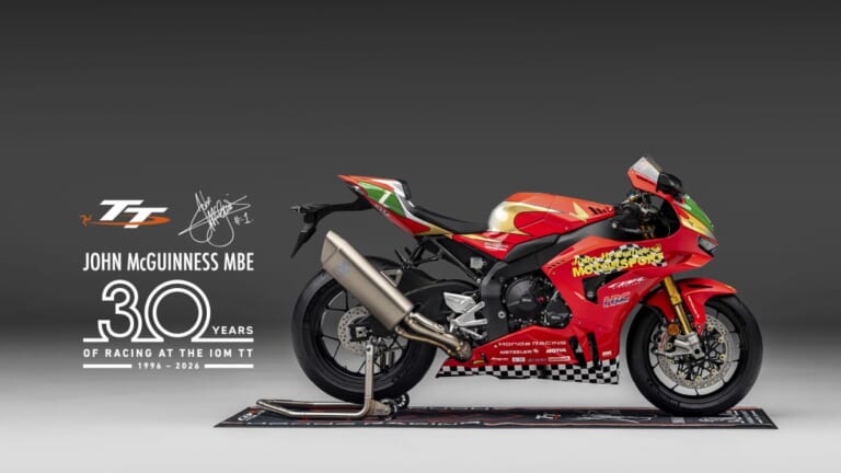 HONDA CBR1000RR-R Fireblade SP JM 30th Anniversary｜マン島TTの英雄とコースを走る特典付き! 214馬力で800万円オーバー、15台限定レプリカ仕様「BR1000RR-RファイアブレードSPマクギネス30周年記念車」登場