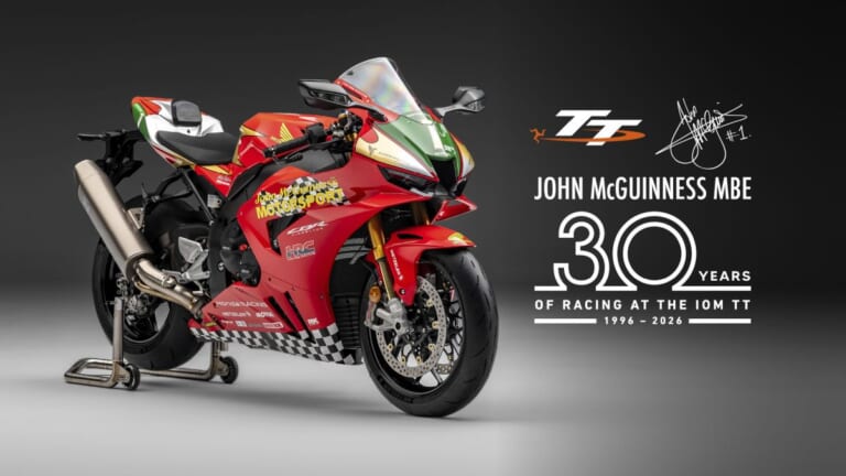 HONDA CBR1000RR-R Fireblade SP JM 30th Anniversary|マン島TTの英雄とコースを走る特典付き! 214馬力で800万円オーバー、15台限定レプリカ仕様「BR1000RR-RファイアブレードSPマクギネス30周年記念車」登場