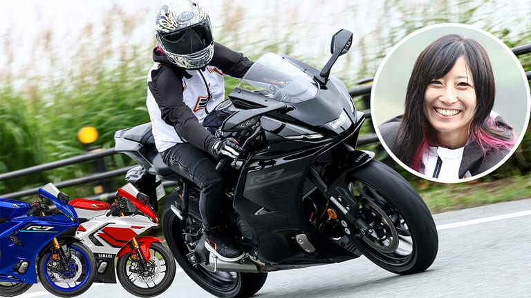 ヤマハYZF-R7【大幅アップデートで電脳強化、車体改良、よりイケメンに！】全日本ライダー岡崎静夏が試乗