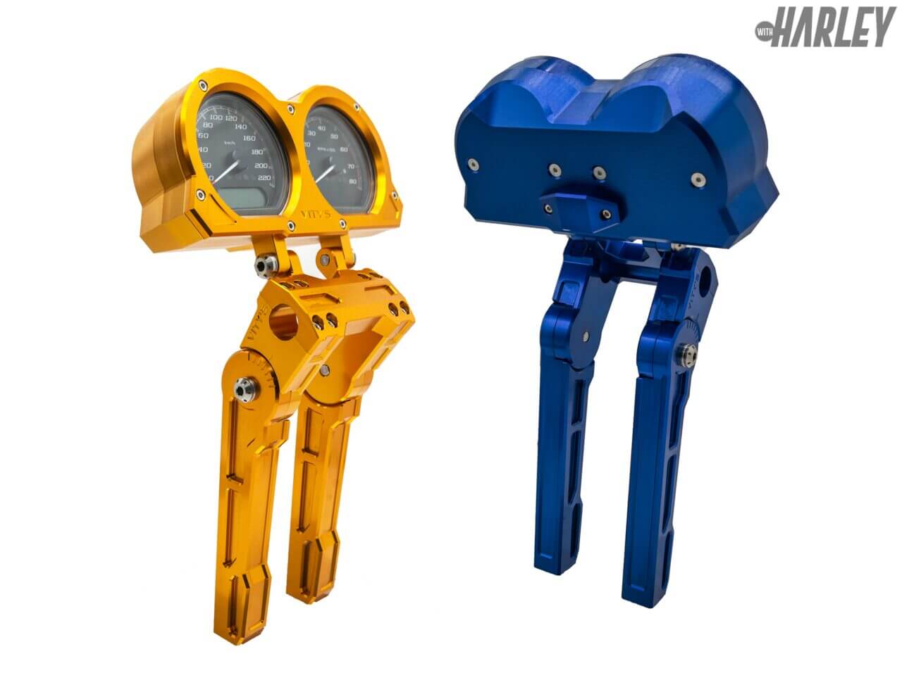 VITY'S DESIGN|Adjustable ライザー 10″/ 8″|ヨーロッパ、USAから輸入するスズキ&アソシエイツが取り扱う新作ハーレーパーツ