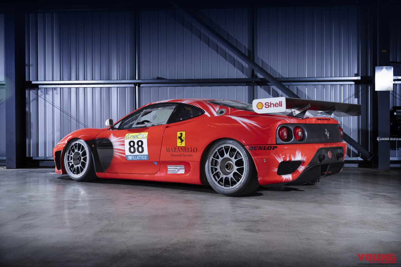 2001年製、フェラーリ360 N-GT｜「初めてのフェラーリとして飛ぶように売れた」それまでの常識を破った360モデナ。これをベースにしたレーシングモデルが、納得の指し値でオークションに出品