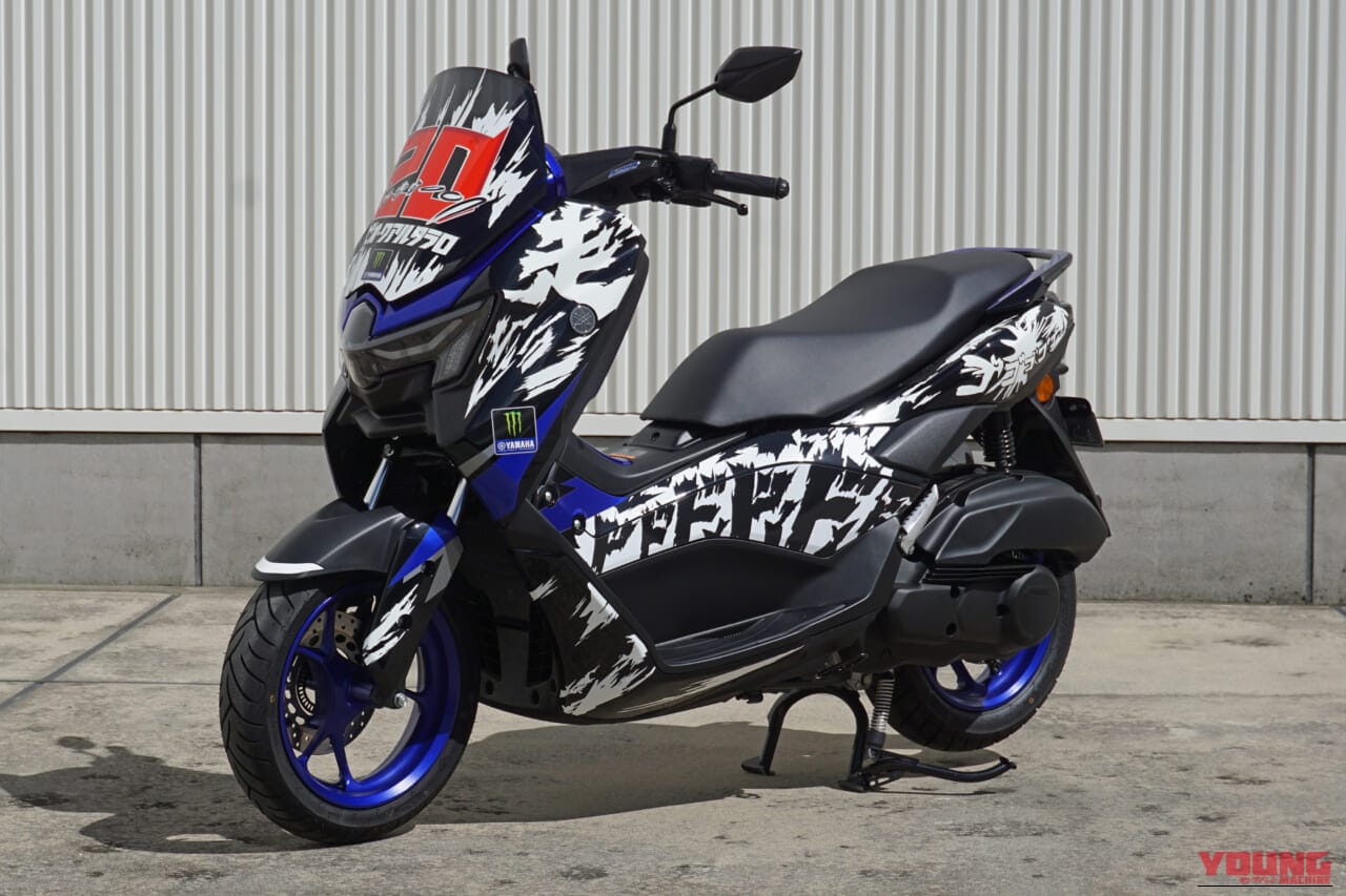 YAMAHA NMAX｜【MotoGP日本GP限定】世界最高峰のスピードと日本が誇る「漫画」カルチャーが融合! モビリティリゾートもてぎでNMAX特別パドックスクーターと現地限定Tシャツが登場