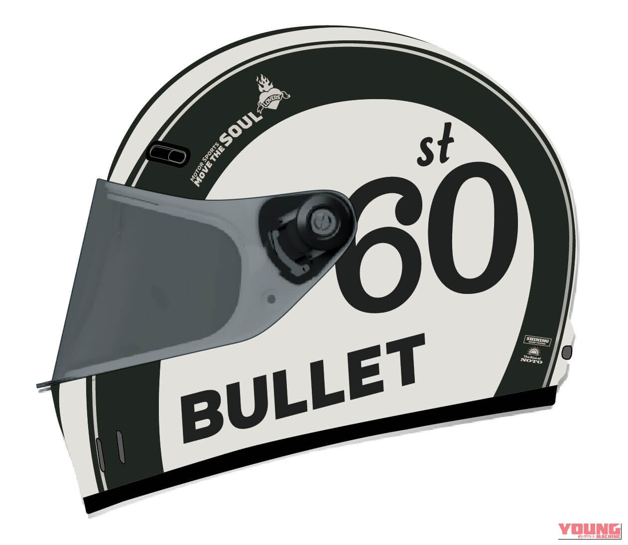｜見た目は渋いレトロ顔なのにサーキットもイケる!? ウインズからMFJ公認の激アツなネオクラフルフェイス「Bullet（バレット）」が登場！