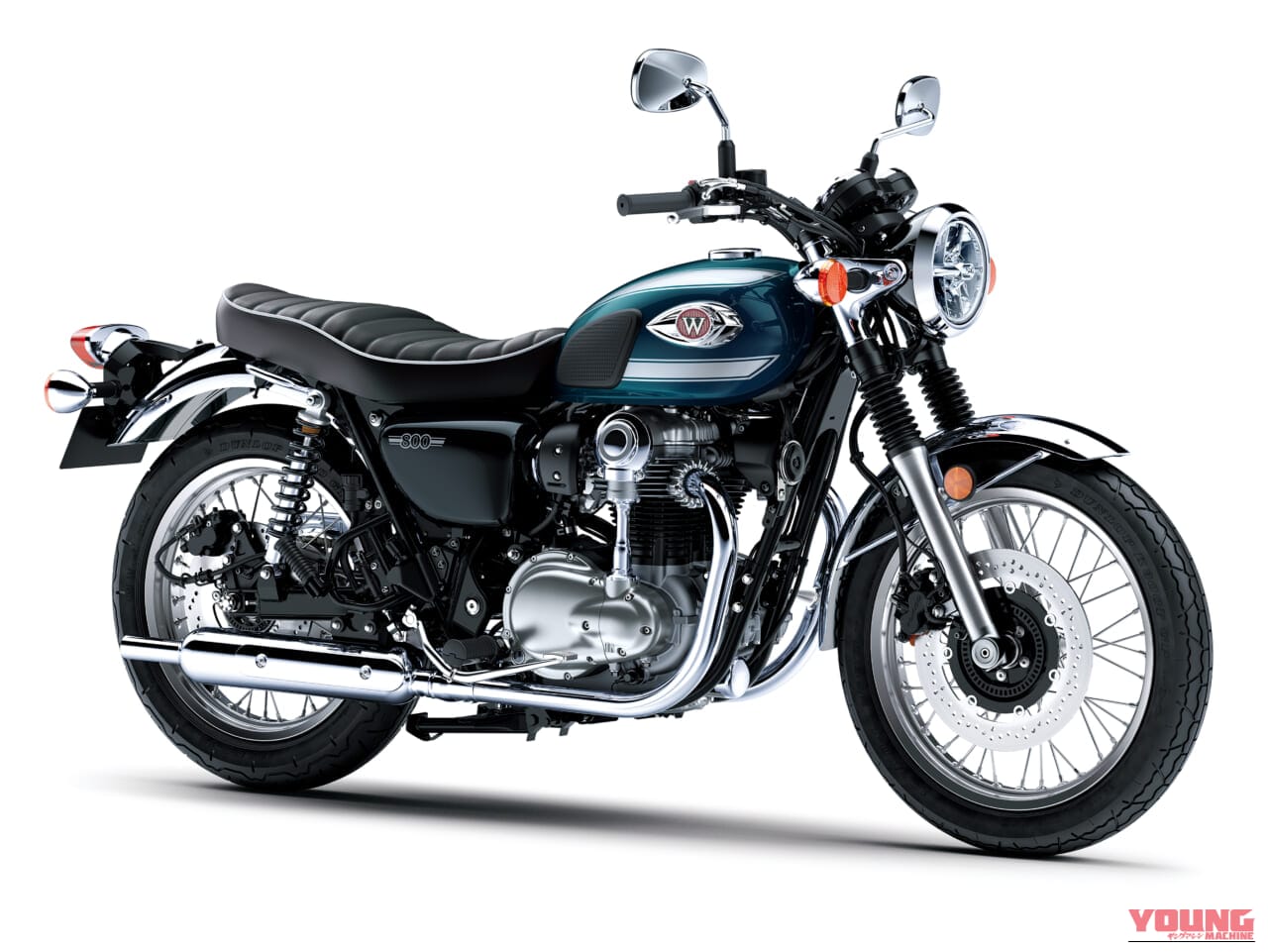 KAWASAKI W800｜カラーと熟成のスペックもそのまま! パールホワイト＆ディープブルーのカワサキ「W800」2027年モデルが価格据え置きで発売