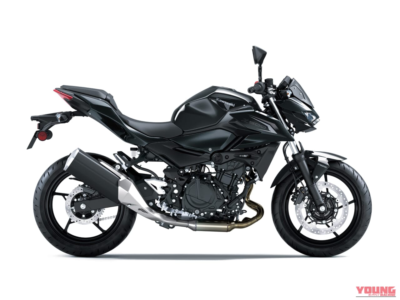 ｜漆黒のフレームとボディで引き締まった佇まい! 価格据え置きでカワサキ「Z500」2027年モデルが10月17日発売