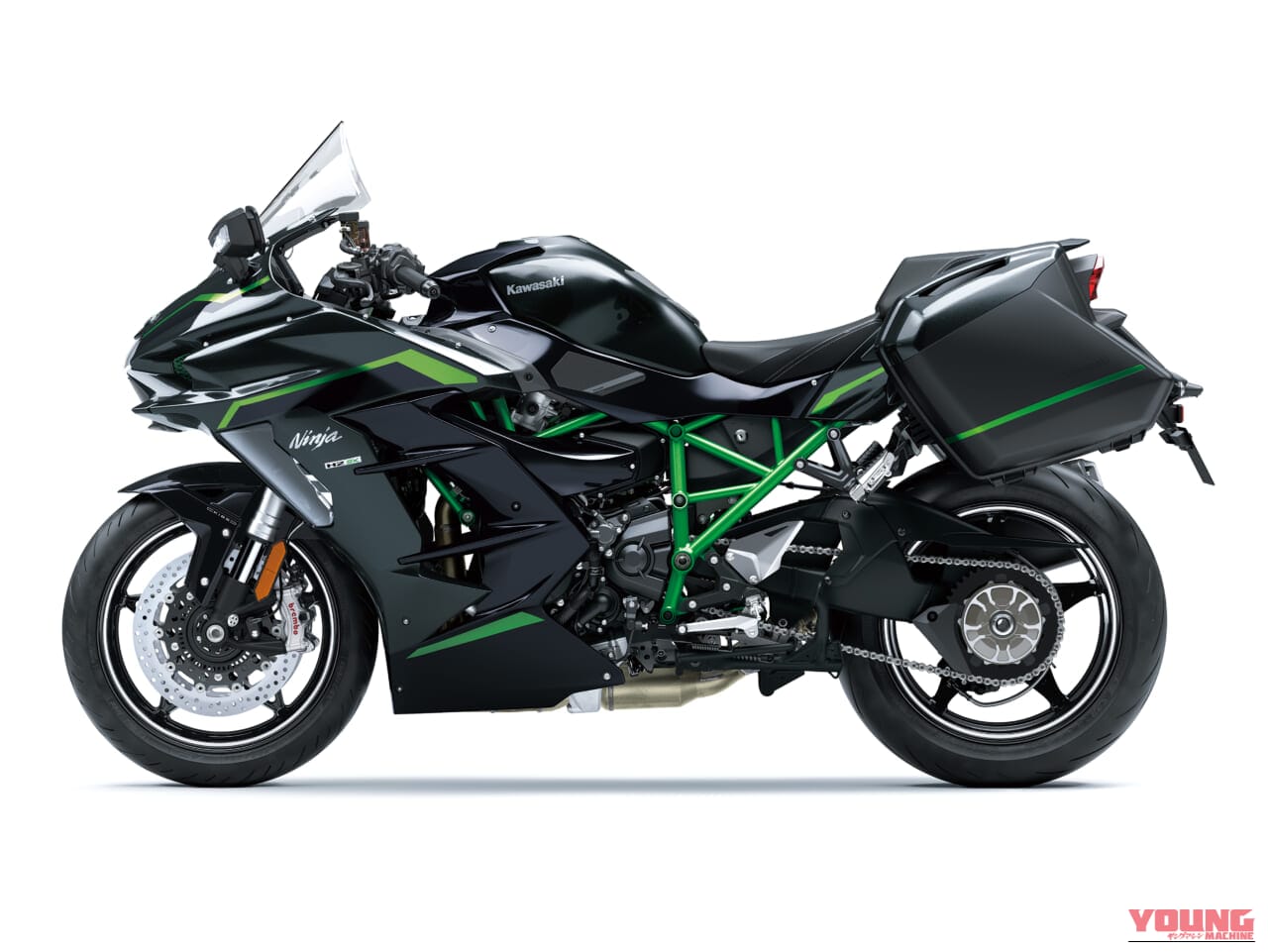 KAWASAKI Ninja H2 SX SE｜驚異の200馬力スーパーチャージャーに前車追従クルコンに電子制御サス! カワサキの最高峰ツアラー「Ninja H2 SX SE」2027年型が価格据え置きで登場
