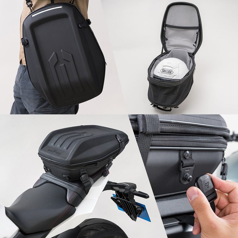 【増量可能】ヘルメットまで入る。 完全防水を実現した『エアロフィットシートバッグGT2』がタナックスから新登場【TANAX】