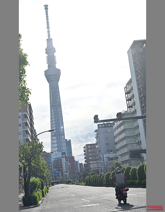 東京スカイツリー 国道6号線経由|【実走検証】CT125ハンターカブはガソリン満タンで何キロ走れる?ハイスピード房総ツーリングで限界まで走らせてみた結果!