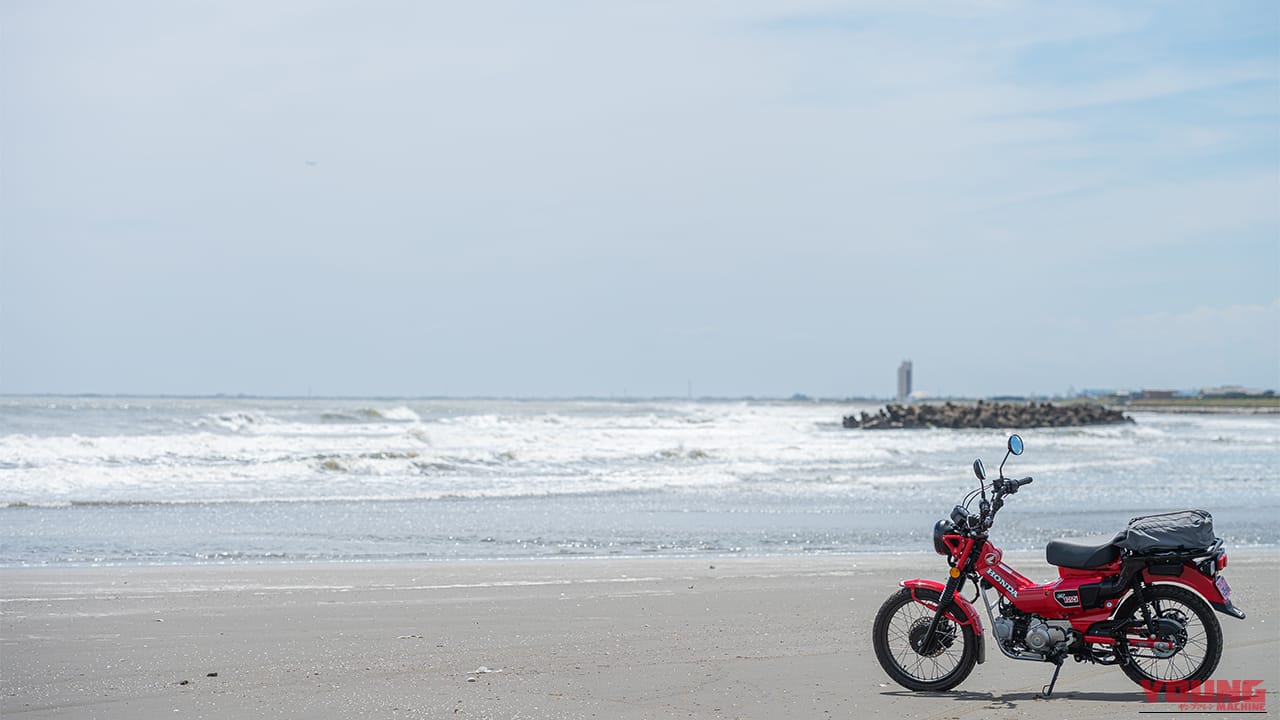 実走燃費は59.98km/L 快走すると燃費はやや落ちるぞ!｜【実走検証】CT125ハンターカブはガソリン満タンで何キロ走れる？ハイスピード房総ツーリングで限界まで走らせてみた結果！