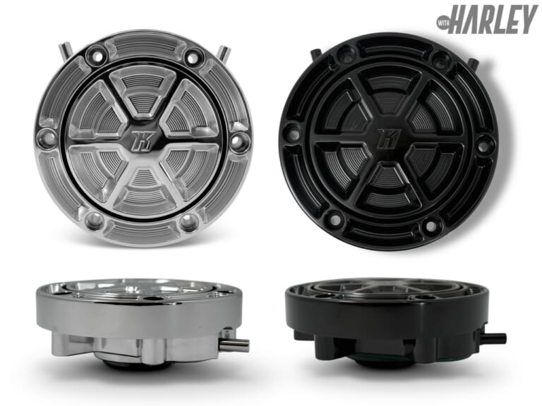 KODLIN USA|Ascent Pro ガスキャップ グロスブラック/マットブラック/クロム 24-up ツーリング用|ヨーロッパ、USAから輸入するスズキ&アソシエイツが取り扱う新作ハーレーパーツ