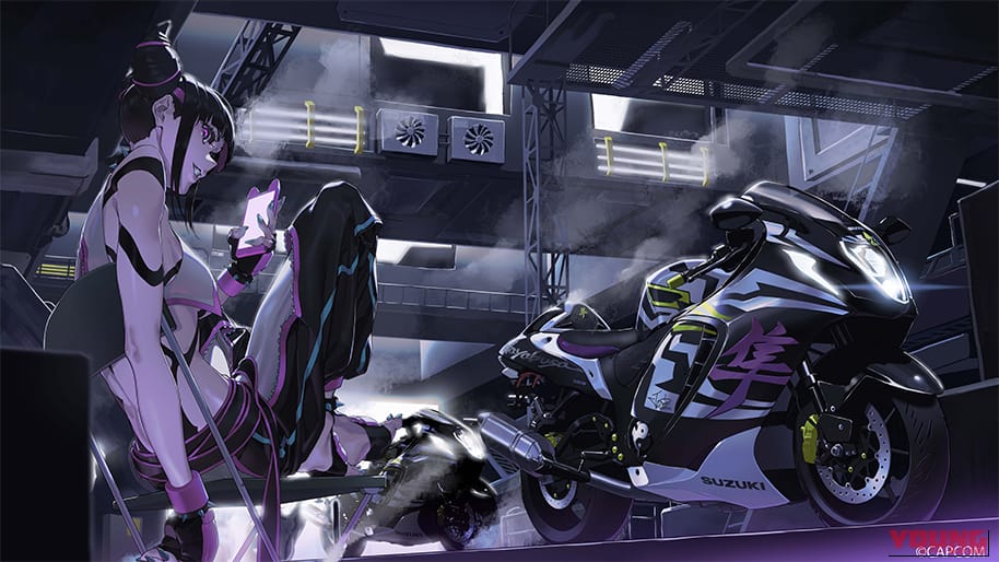 【市販化決定】『スト6』ジュリ×スズキの究極コラボバイク「Hayabusa Tuned by JURI」が数量限定で登場! 白/黒/黄の2Pカラーが街を駆ける|【市販化決定】『スト6』ジュリ×スズキの究極コラボバイク「Hayabusa Tuned by JURI」が数量限定で登場! 白/黒/黄の2Pカラーが街を駆ける