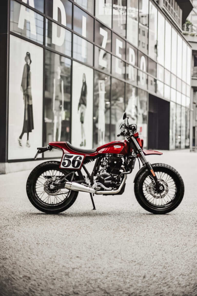 THUNDER MOTORCYCLES THUNDER-FTS250|クロモリフレームに本格足まわり! ダートトラッカーの熱狂を日常にする、水冷249cc単気筒ストリートトラッカー「サンダー・FTS250」登場