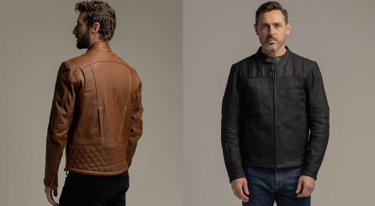 英車乗り御用達のモートーンから、待望のプレミアムレザージャケットが登場!「REVOLVER」&「SHOGUN」は走りとスタイルを妥協しないオトナのための至高の一着だ