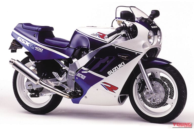 1988年製、 スズキのGSX-Rの車体の写真｜「こんなにもあるんだ…」普通二輪免許で乗れる4気筒の名車たち。レーサーレプリカモデルを一挙に7車種紹介！