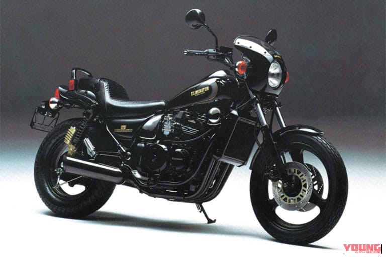 1986年製の、カワサキのEliminator400の車体写真｜「こんなにもあるんだ…」普通二輪免許で乗れる4気筒の名車たち。レーサーレプリカモデルを一挙に7車種紹介！