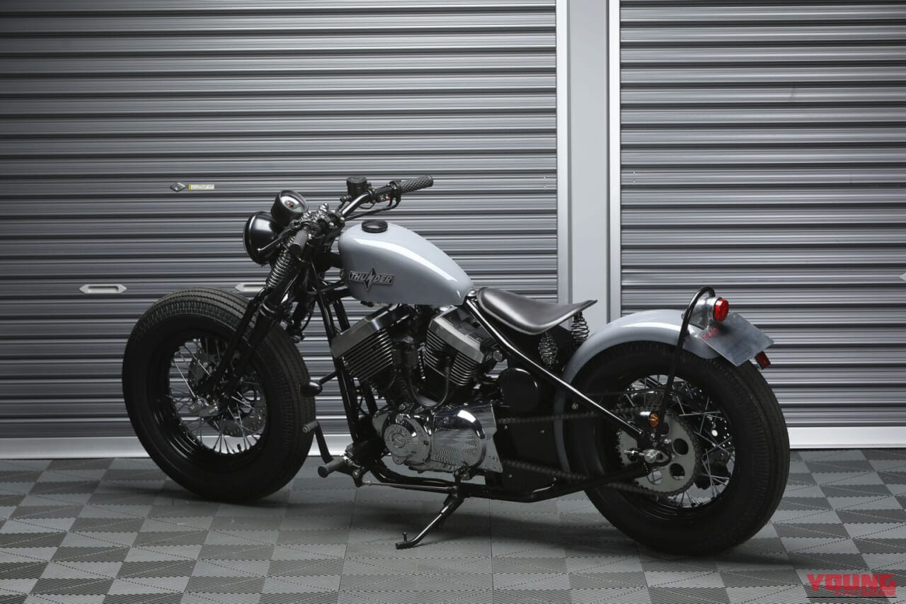 THUNDER MOTORCYCLES Softail Thunder250｜「ヴィレヴァンでバイク販売!?」本棚の奥にカスタム感溢れるVツインクルーザーが君臨! 遊べる本屋×サンダーモーターサイクルが仕掛ける前代未聞のガレージ空間