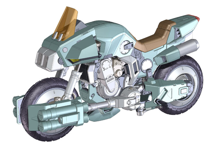 荒野を疾走した青春が蘇る! 変形レスで「実車ディテール」を極めたハセガワのアーマーサイクルプラモデル『VR-052F モスピーダ “スティック”』【機甲創世記モスピーダ】|荒野を疾走した青春が蘇る! 変形レスで「実車ディテール」を極めたハセガワのアーマーサイクルプラモデル『VR-052F モスピーダ “スティック”』【機甲創世記モスピーダ】
