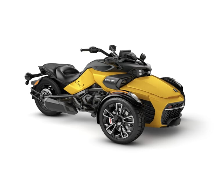 BRP CAN-AM SPYDER|AT普通免許で乗れる前2輪トライクCan-Amが劇的進化!新設計3気筒の新型ライカーとAndroid対応のスパイダーが登場